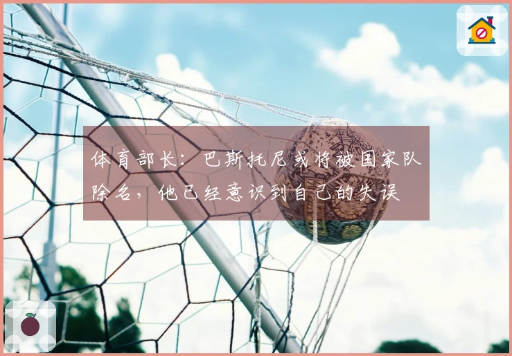 体育部长：巴斯托尼或将被国家队除名，他已经意识到自己的失误